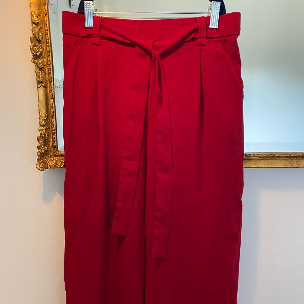 Zara Vibrant Red Culottes